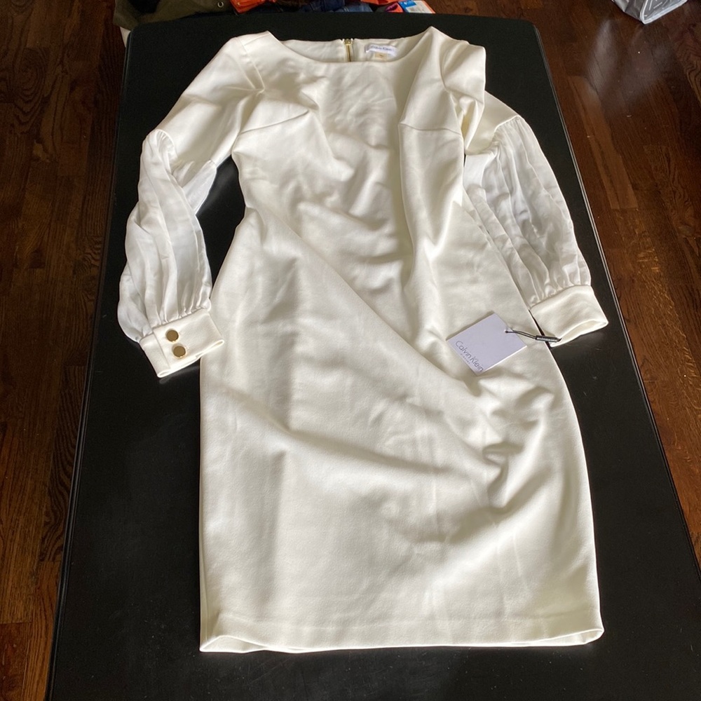 Brand New white Calvin Klein Dress size 4